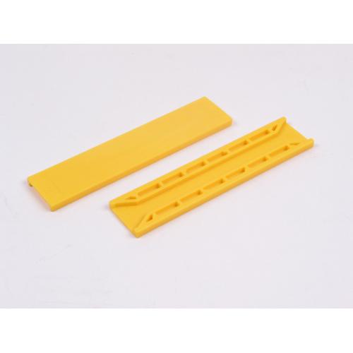 Beglazingsblokje kunststof met tunnel zak 100st geel 22x4mm product photo