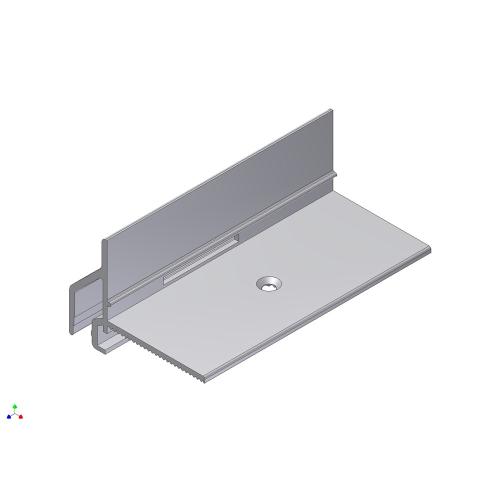 Beglazingsprofiel geanodiseerd 18x28 inw. product photo