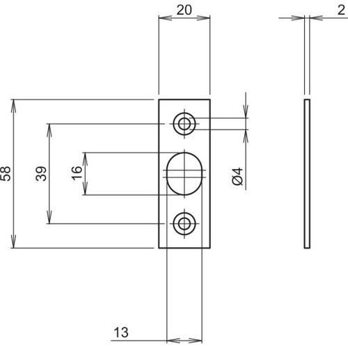 Sluitplaat gegalvaniseerd vlak kast 2084/4-14 product photo https://media.isero.nl/Isero-IseroNL-Site/images/L/012099300_1.jpg L