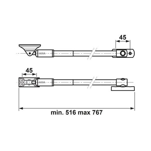 Tele-uitzetter buitendr. min.516 - max.767mm / wit 2845-00-5 product photo https://media.isero.nl/Isero-IseroNL-Site/images/L/012552460_3.jpg L