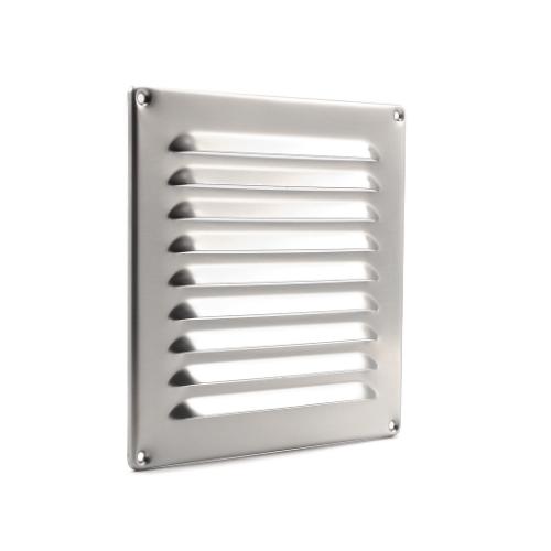 Schoepenrooster RVS omgezette rand 200x200mm product photo