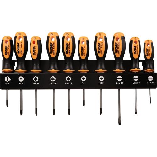 Ironside schroevendraaierset 10-delig Philips-Pozidriv-Torx-Sleuf 100681 product photo