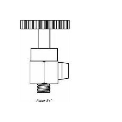 Aftapper met fiberring voor stopkraan 1/4 product photo