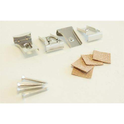 Spiegelklemmen chroom per stel product photo