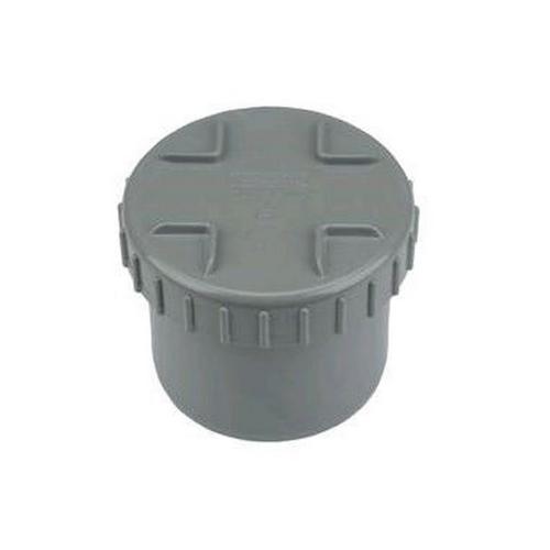 Pipelife einddop pvc grijs met schroefdeksel 50mm Polisan 1195000414 product photo