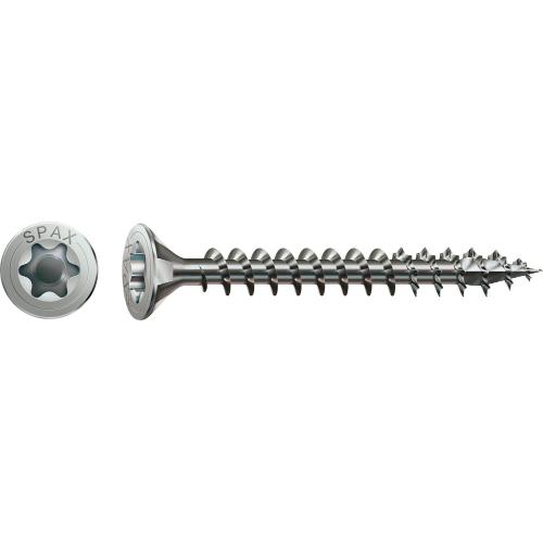 Spax spaanplaatschroef RVS A2 platkop 5.0x60mm TX20 4Cut voldraad product photo