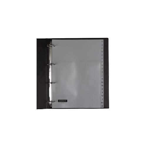 Tabbladen PP 0.12mm grijs A4 4-gaats 20-delig alfabet A-Z product photo