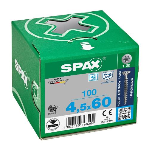 Spaanplaatschroef RVS A2 platkop TX20 4.5x60mm product photo https://media.isero.nl/Isero-IseroNL-Site/images/L/10606213_1.jpg L