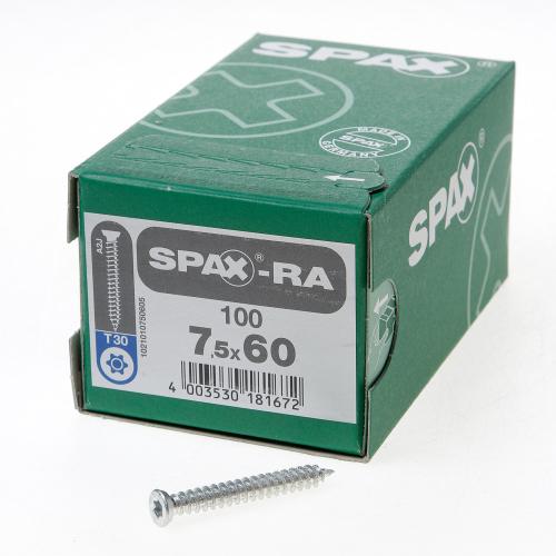 Kozijnschroef gegalvaniseerd platkop TX30 7.5x60mm product photo