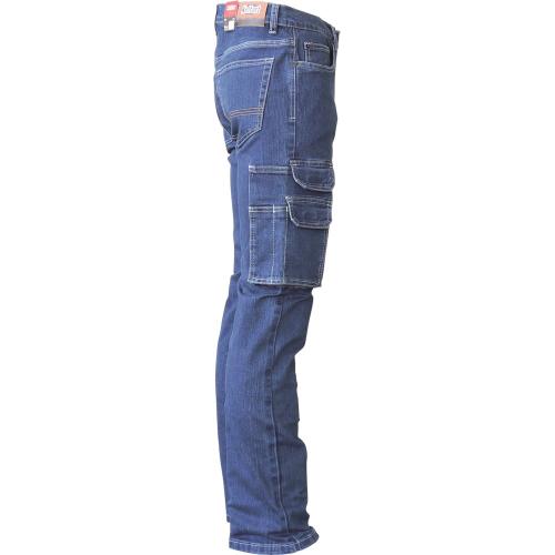 Werkspijkerbroek Fred stretch met zijzakken blauw maat W36/L34 product photo https://media.isero.nl/Isero-IseroNL-Site/images/L/11526840_3.jpg L