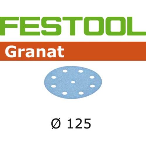 Festool schuurpapier Granat rond Ø 125mm korrel 240 100 stuks 497173 product photo