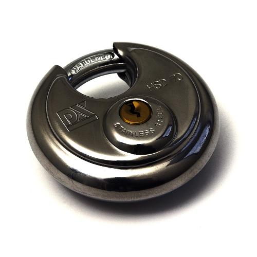 Hangslot discus RVS gelijksluitend 70mm HSD 704B KD product photo