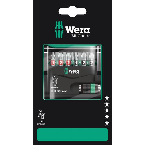 Wera bitset 12-delig Ph-Pz-Tx- Bi-torsion Bit-Check product photo