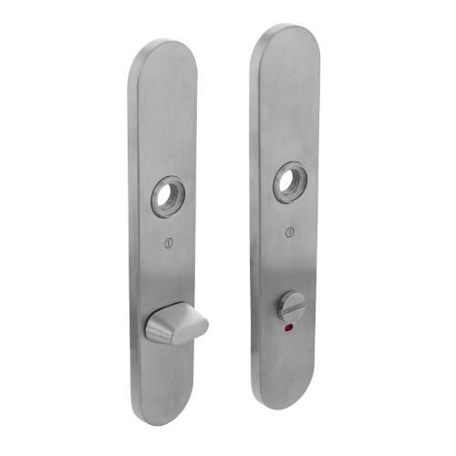 Langschild SDC RVS ovaal verdekt geborsteld 220x42x8mm v/b-72/8 product photo