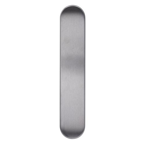 Langschild SDC RVS ovaal verdekt geborsteld 220x42x8mm geheel blind product photo