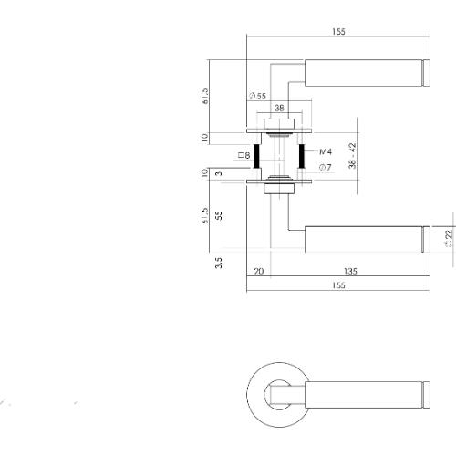 Deurkrukken Baustil vstdrbr.gev op magneet rozet rond RVS product photo https://media.isero.nl/Isero-IseroNL-Site/images/L/12960410_2.jpg L