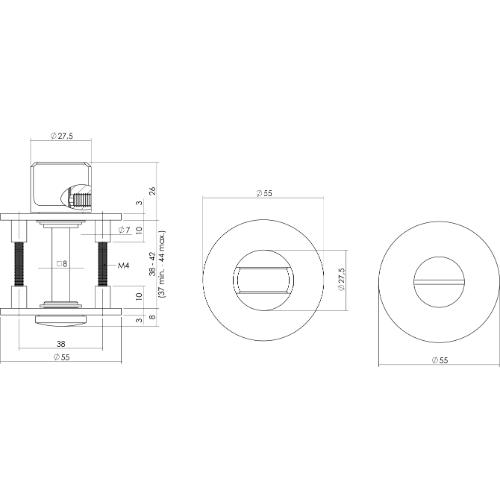 WC sluiting 8mm RVS rond plat verdekt m/magneet 0035.342360 product photo https://media.isero.nl/Isero-IseroNL-Site/images/L/12960643_2.jpg L