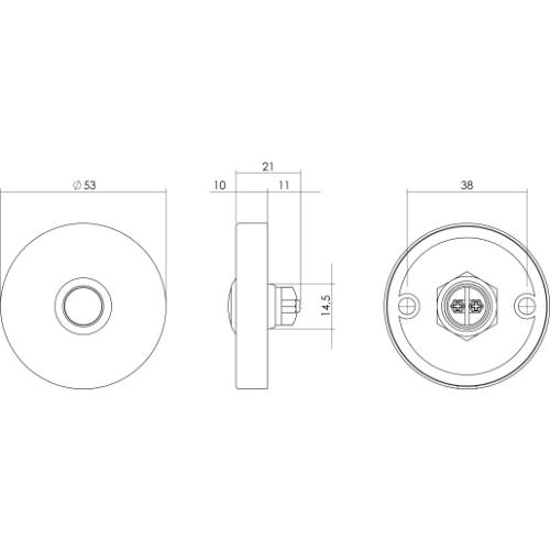Beldrukker rond verdekt 53x10mm RVS/mat zwart product photo https://media.isero.nl/Isero-IseroNL-Site/images/L/12960689_2.jpg L