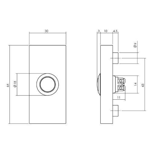 Deurbel rechthoekig verdekt RVS 65x30x10mm product photo https://media.isero.nl/Isero-IseroNL-Site/images/L/12961056_2.jpg L