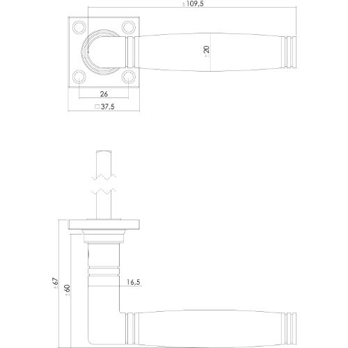 Deurkrukken Ton 222 rozet 38x38x7 mess. getrommeld/ebbenhout product photo https://media.isero.nl/Isero-IseroNL-Site/images/L/12961478_2.jpg L