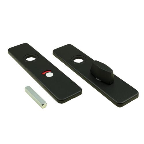 Kortschild klik 185/44 WC vrij en bezet 9005 STR zwart product photo