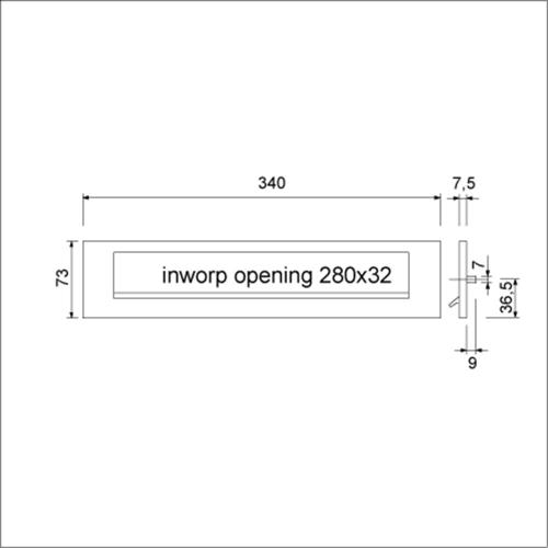 Briefplaat rechthoek aluminium zwart 340x73mm TA valklep product photo https://media.isero.nl/Isero-IseroNL-Site/images/L/13063772_1.jpg L