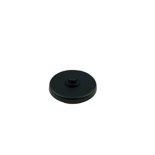Beldrukker klik zwart rond 50x7.0mm met zwarte knop A/D RAL9005 product photo