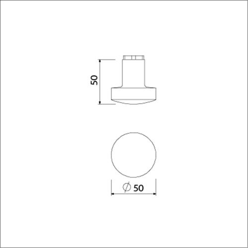 Deurknop Varo model 169/50 zwart tbv Ami veiligheidsbeslag KNOP 169/50 VARO RAL9005 product photo https://media.isero.nl/Isero-IseroNL-Site/images/L/13063792_1.jpg L