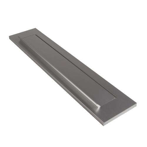 Briefplaat rechthoek aluminium F2 340x73mm TA valklep product photo
