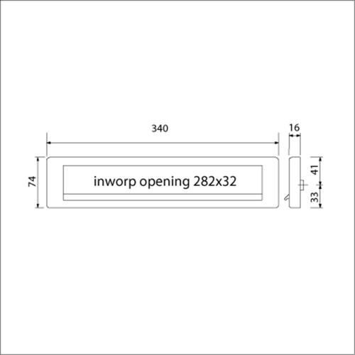 Briefplaat rechthoek aluminium F1 340x74mm EP 960 Climate Comfort product photo https://media.isero.nl/Isero-IseroNL-Site/images/L/13078206_2.jpg L