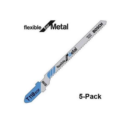 Bosch decoupeerzaagblad 83mm voor metaal T 118 EOF 5 stuks product photo