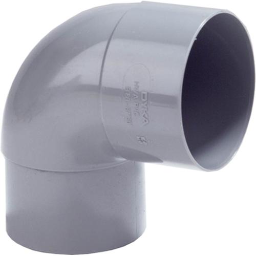 Bocht 87.5 graden pvc grijs lijm 1x mof/1x spie 70x70mm Hwa Komo BRL 2012 product photo
