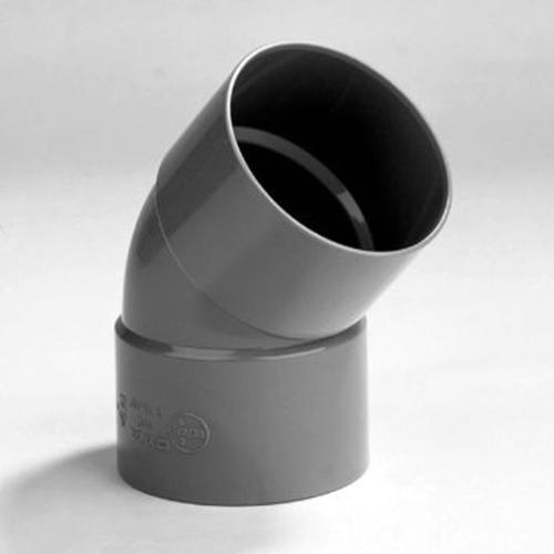 Bocht 45 graden pvc grijs lijm 2x mof 75x75mm Komo BRL 52100 product photo