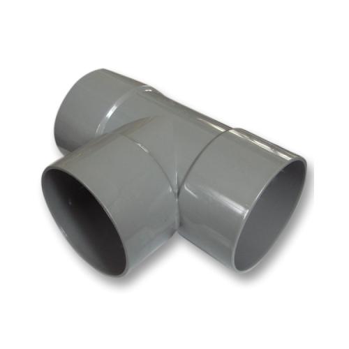 T-stuk 90 graden pvc grijs lijm 3x mof 50x50x50mm Komo BRL 52100 product photo