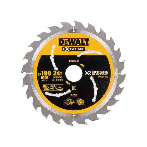 DeWALT cirkelzaagblad 190x30mm WZ 24 tanden hout product photo