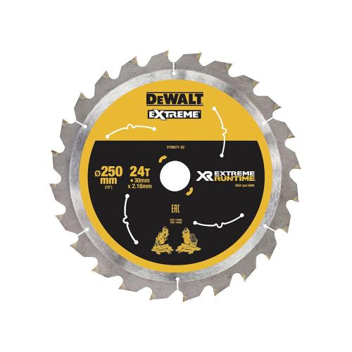 DeWALT cirkelzaagblad 250x30mm WZ / FZ 24 tanden hout en metaal product photo