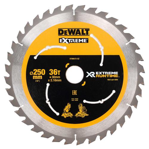 DeWALT cirkelzaagblad 250x30mm WZ / FZ 36 tanden hout product photo