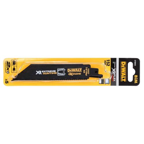 DeWALT reciprozaagblad voor metaal 152mm DT99553 5 stuks product photo