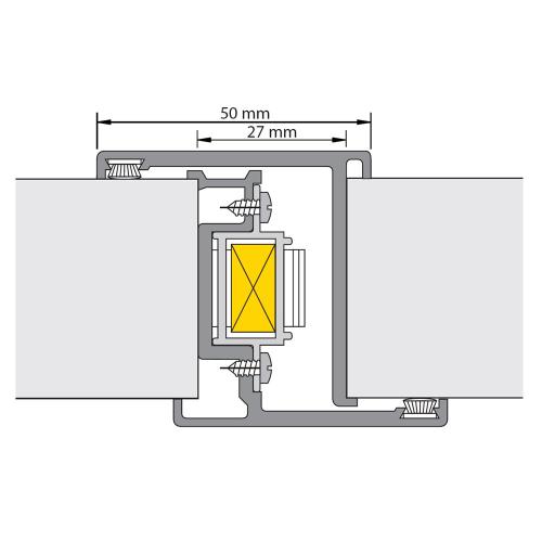 Deurnaald 2850mm met slotsp. Lips2400-U20 DD40/TR27 Ls/Rs product photo