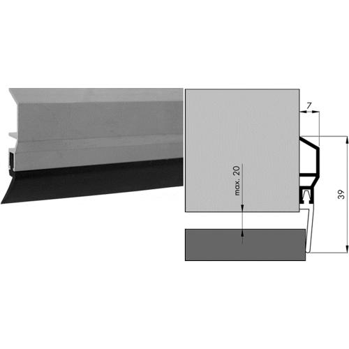 Dorpelstrip 100cm kunststof afdichting KEL-ADS AR product photo