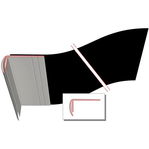 Lateislabbe grijs 15/30 500mm product photo