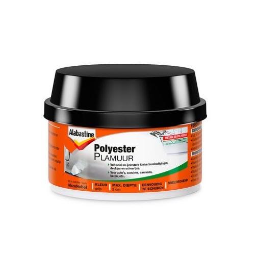 Polyester plamuur Alabastine 400 gram grijs product photo