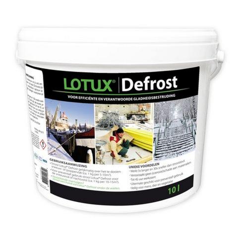 Lotux ontdooivlokken defrost 10kg in emmer strooizoutvervanger product photo