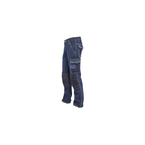 Spijkerbroek Sander A82 met kniezak denim donkerblauw maat W32L32 product photo