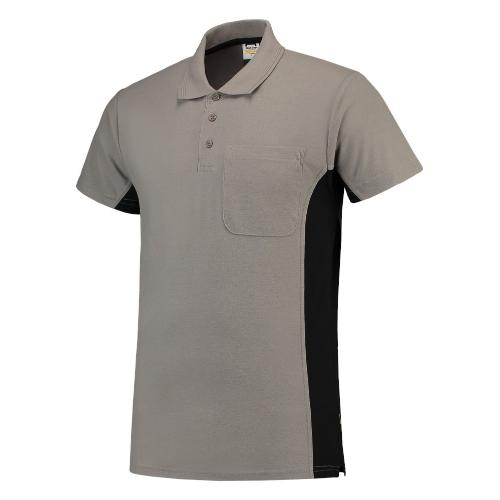 Poloshirt grijs/zwart M product photo