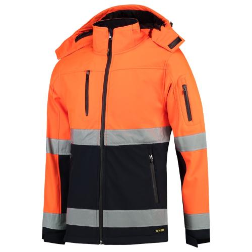 Jack softshell ISO20471 fluor oranje/marineblauw M product photo