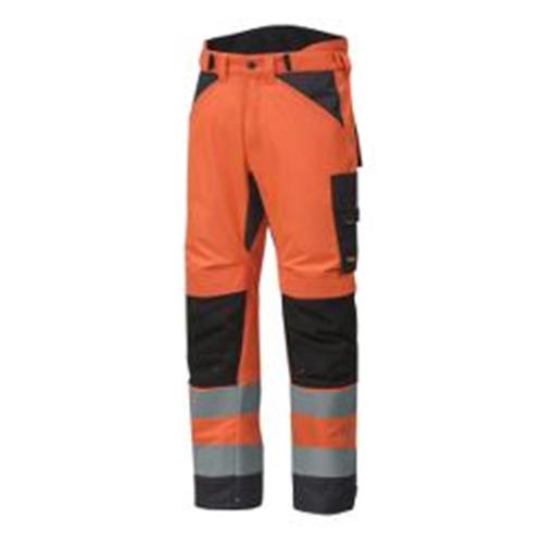 Werkbroek+ AllroundWork 37.5 6639 kl2 high visibility oranje/staalgrijs maat XS product photo