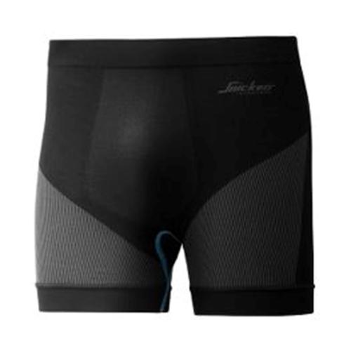 Onderbroek 37.5 kort naadloos zwart/donkergrijs M product photo