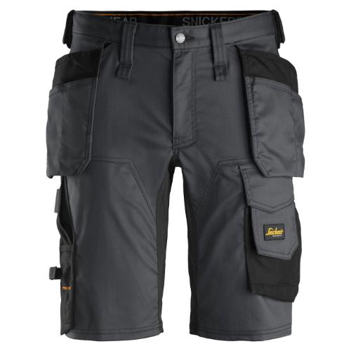 Werkbroek kort 6141 stretch holsterzakken staalgrijs/zwart maat 54 product photo