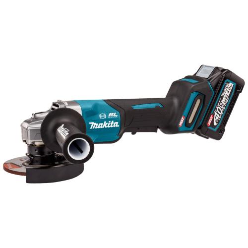 Makita accu-haakse slijper 40.0V 2x4.0Ah 125mm met rem en veiligheidsschakelaar in Mbox4 GA013GM201 product photo